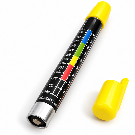 Magnetic Car Paint Thickness Tester Pen – Portable Colour-Coded Gauge for Used Car Inspection & Repaint Checks